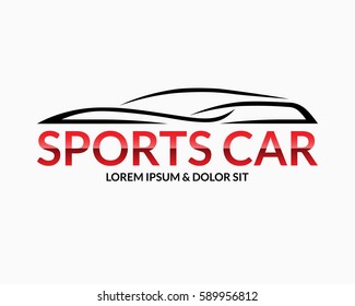 Vector Sports Car Logo Black Auto Stock Vector (Royalty Free) 589956812 ...