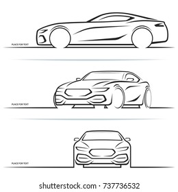 1,817 Car side view line drawing vector Images, Stock Photos & Vectors ...