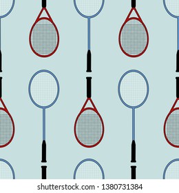 Vector sports equipment seamless pattern