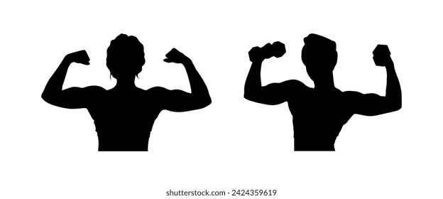 Vector of sports girls gymnastics exercise poses silhouettes isolated on white background