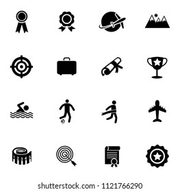 vector sports icons set. vector pictogram symbols - activity, game and competition icons