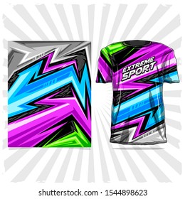 vector of sports jersey abstract arrow line graphic pattern
