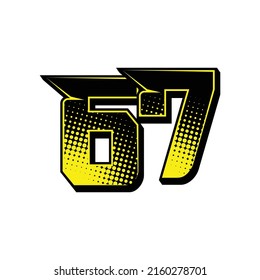 Deportes vectoriales número 67. Diseño sencillo