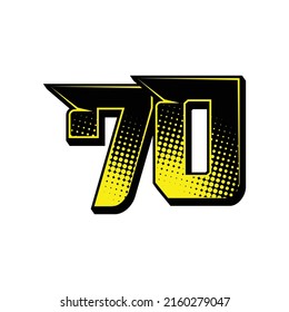 Deportes vectoriales número 70. Diseño sencillo