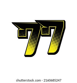 Deportes vectoriales número 77. Diseño sencillo