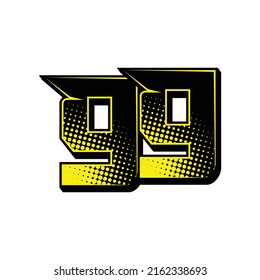 Deportes vectoriales número 99. Diseño sencillo