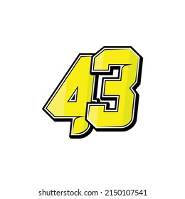 Deportes vectoriales número 43. Diseño sencillo