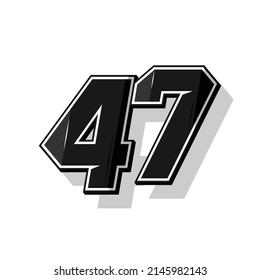 Deportes vectoriales número 47. Diseño sencillo