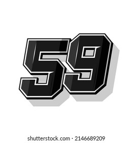 Deportes vectoriales número 59. Diseño sencillo