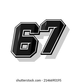 Deportes vectoriales número 67. Diseño sencillo
