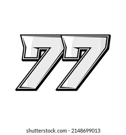 Deportes vectoriales número 77. Diseño sencillo