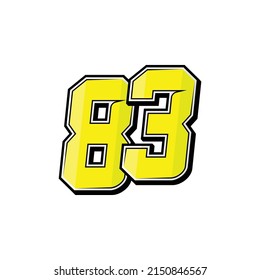 Deportes vectoriales número 83. Diseño sencillo