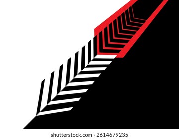 Vector sports pattern. Arrow. Design element with dynamic effect. Vector striped background with transition in retro style. competition