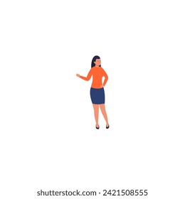 vector of sports people in orange clothes illustration