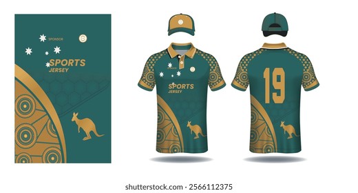 Vector sports racing jersey design, front back tshirt design. sports design for football racing cycling gaming jersey