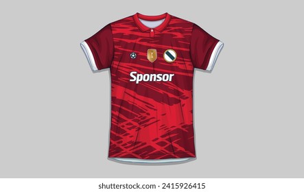 vector sports shirt design ready to print - football shirt for sublimation