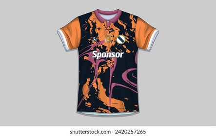 vector sports shirt design ready to print - football shirt for sublimation