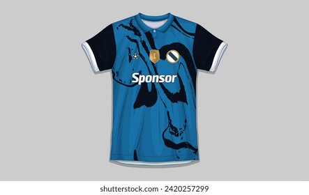 vector sports shirt design ready to print - football shirt for sublimation