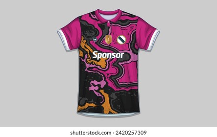 vector sports shirt design ready to print - football shirt for sublimation