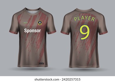 vector sports shirt design ready to print - football shirt for sublimation