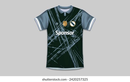 vector sports shirt design ready to print - football shirt for sublimation