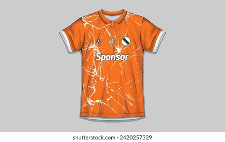 vector sports shirt design ready to print - football shirt for sublimation