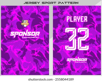 Vector Sports shirt design for sublimation 