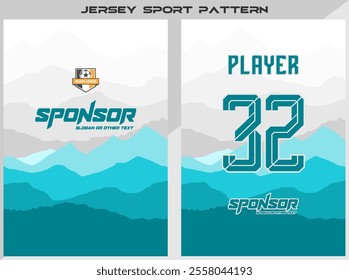 Vector Sports shirt design for sublimation 