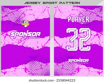Vector Sports shirt design for sublimation 