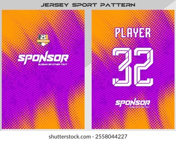 Vector Sports shirt design for sublimation 