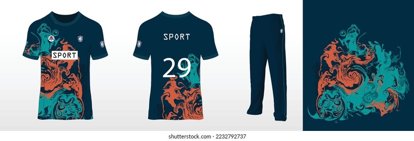 Vector sports team kit uniform design