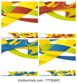 vector sporty dynamic abstract background of different colors with head and crop