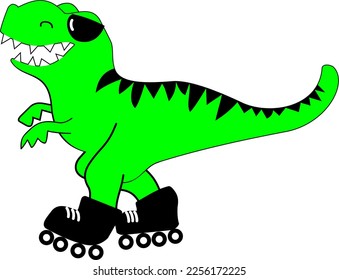 Vector Sporty T Rex Cute for Design
