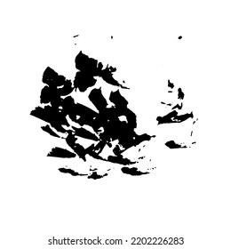 VECTOR SPOT BLACK ON A WHITE BACKGROUND