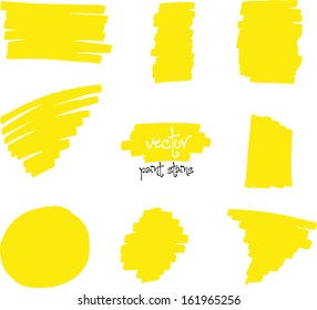 Vector spot of Vibrant colors by felt pen