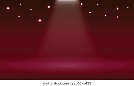 Vector spotlight display background design.
