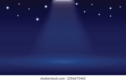 Vector spotlight display background design.