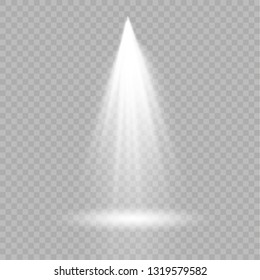 Vector spotlight. Light effect.