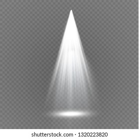 Vector spotlight. Light effect.