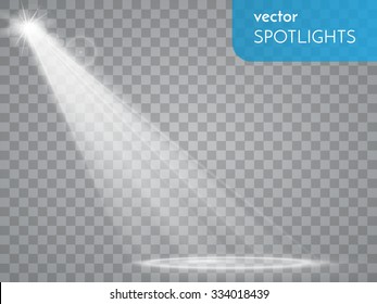 Vector spotlight. Light effect