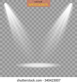 Vector spotlight. Light effect