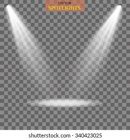 Vector spotlight. Light effect