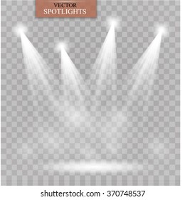 Vector spotlight. Light effect