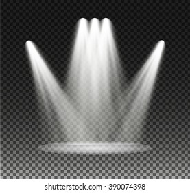 Vector spotlight. Light effect