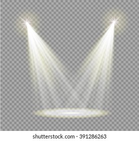 Vector spotlight. Light effect