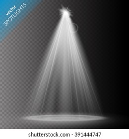 Vector spotlight. Light effect