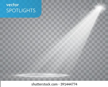 Vector spotlight. Light effect