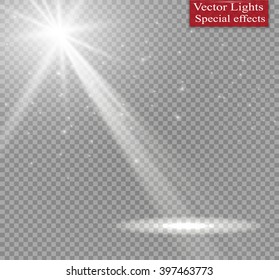 Vector spotlight. Light effect