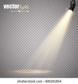 Vector spotlight. Light effect