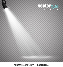 Vector spotlight. Light effect